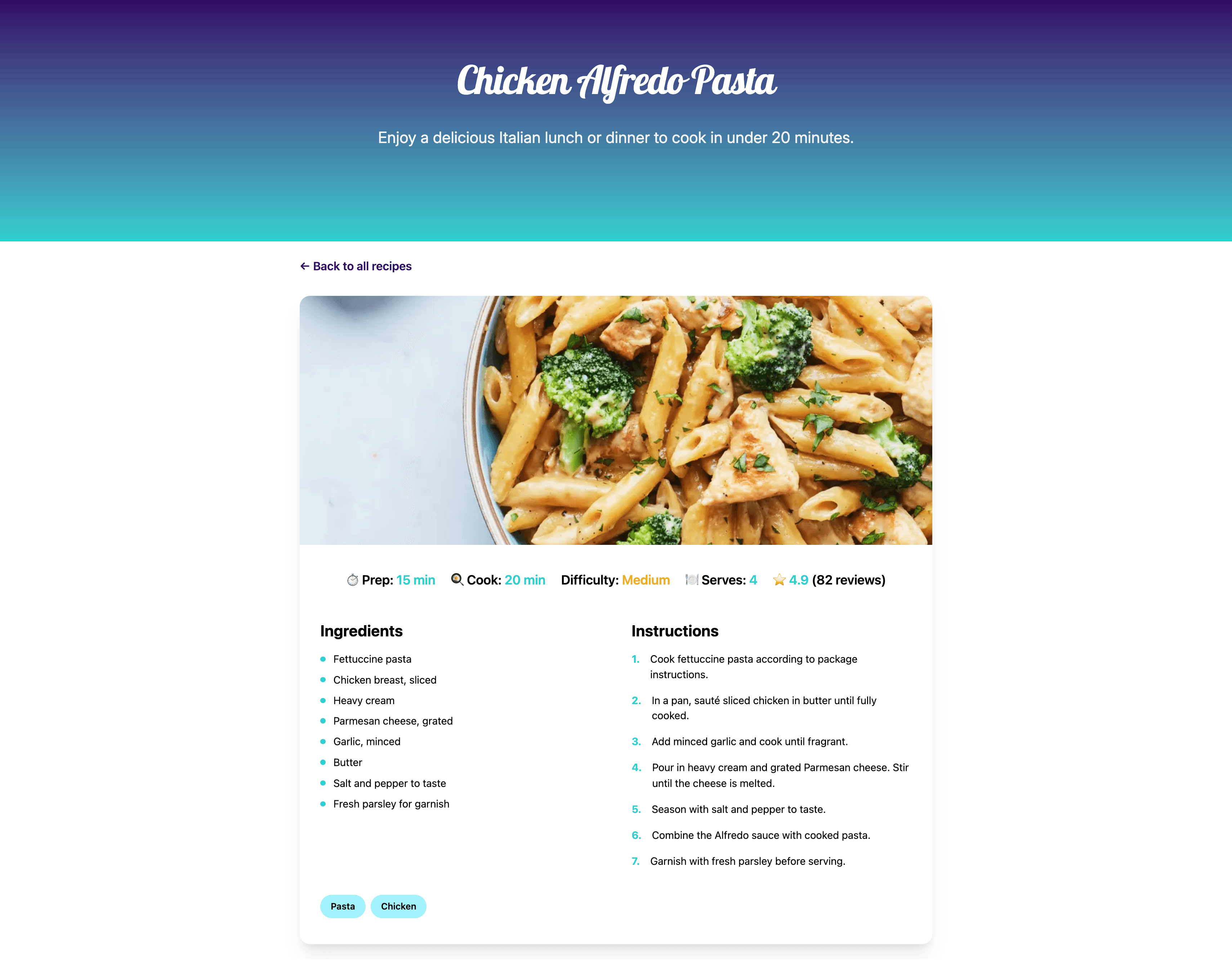 Detail of a Recipe